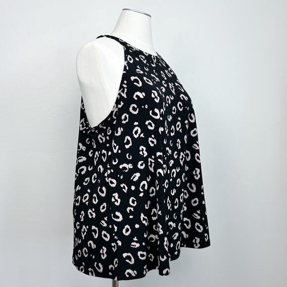 Torrid Black Leopard Sleeveless Halter Top - Picture 7 of 10